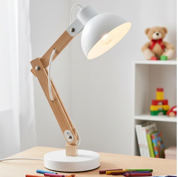 Brilagi - Stolní lampa FOCUS 1xE27/40W/230V bílá