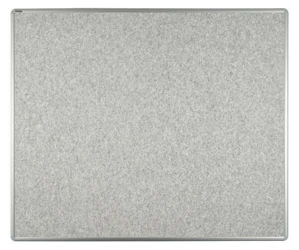 Textilní nástěnka ekoTAB v hliníkovém rámu, 1200 x 900 mm, šedá