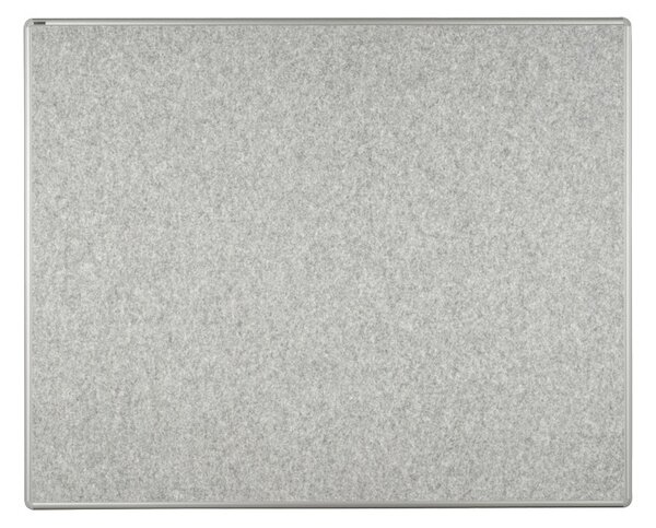 Textilní nástěnka ekoTAB v hliníkovém rámu, 1500 x 1200 mm, šedá