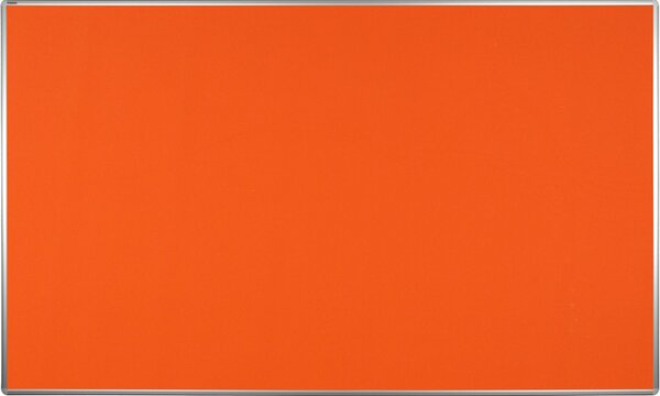 Textilní nástěnka ekoTAB v hliníkovém rámu, 2000 x 1200 mm, oranžová