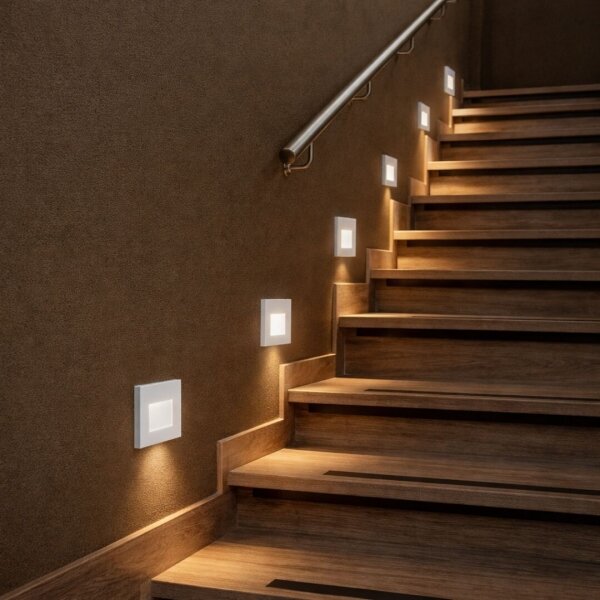Rabalux 77198-LED Schod sv se senz poh a soum LUNCA 1W/230V 3000/4500/6500K bílá