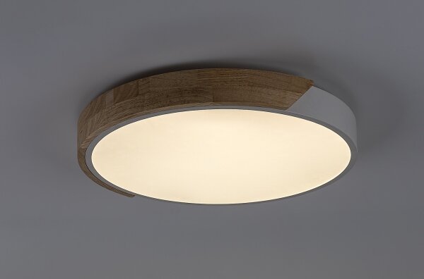 Rabalux 71417 - LED Stropní sv MAPLE2 LED/24W/230V 3000K bílá/dub pr. 61 cm