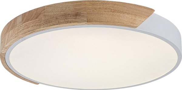 Rabalux 71417 - LED Stropní sv MAPLE2 LED/24W/230V 3000K bílá/dub pr. 61 cm