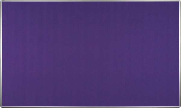 Textilní nástěnka ekoTAB v hliníkovém rámu, 2000 x 1200 mm, fialová