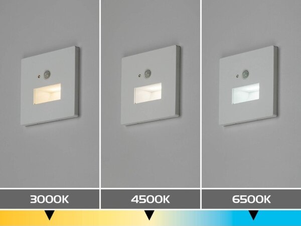 Rabalux 77198-LED Schod sv se senz poh a soum LUNCA 1W/230V 3000/4500/6500K bílá