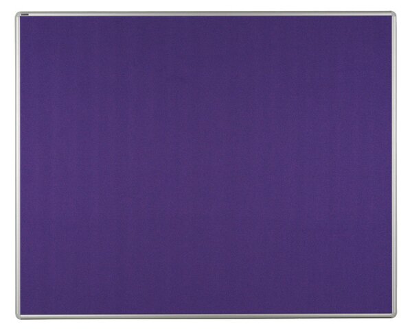 Textilní nástěnka ekoTAB v hliníkovém rámu, 1500 x 1200 mm, fialová
