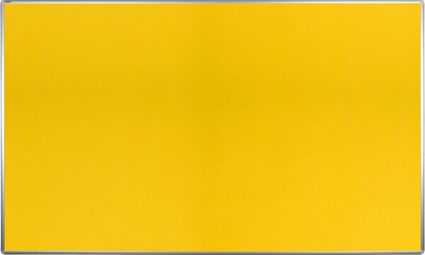 Textilní nástěnka ekoTAB v hliníkovém rámu, 2000 x 1200 mm, žlutá