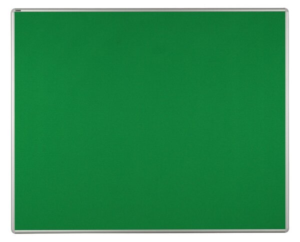 Textilní nástěnka ekoTAB v hliníkovém rámu, 1500 x 1200 mm, zelená