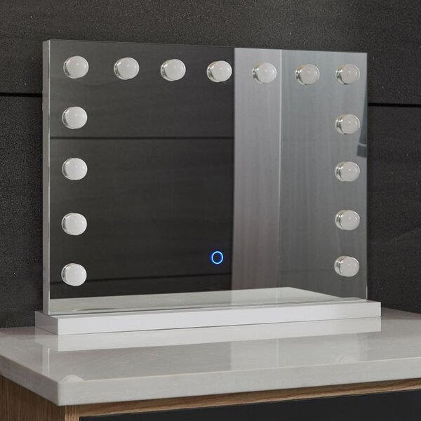 LED zrcadlo do koupelny Hollywood 58 × 43 cm