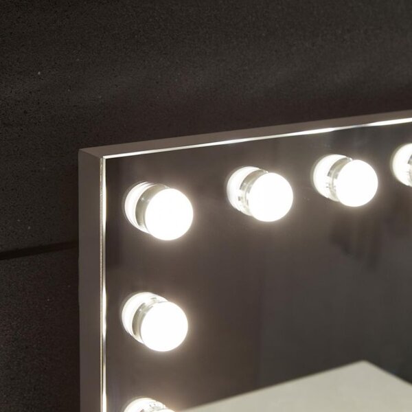 LED zrcadlo do koupelny Hollywood 58 × 43 cm