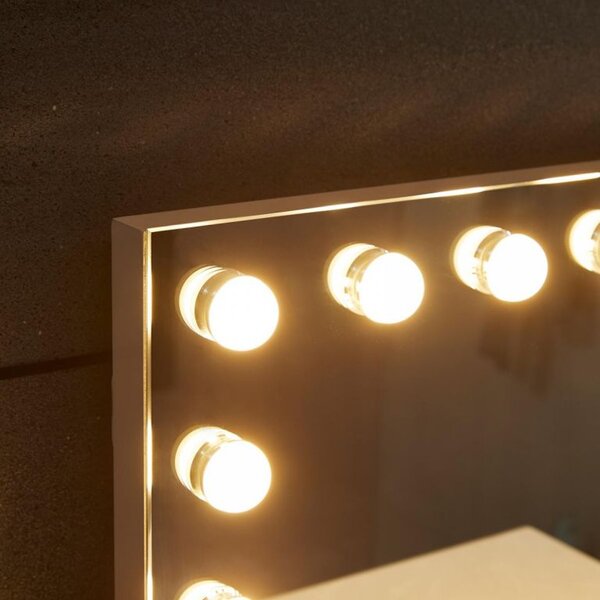 LED zrcadlo do koupelny Hollywood 58 × 43 cm