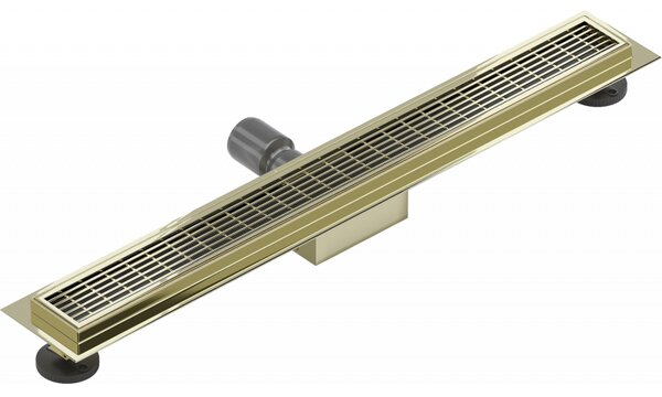 Mexen Flat M33 nerezový sprchový žlab 50 cm, zlatá, 1533050-15