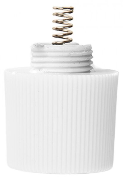 Červená vysoká LED svíčka pruhovaná Bobby (sada 2 ks) – 2x25 cm