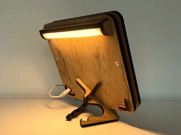 "Ptáček" lampa 19x19cm provedení povrchu: dub