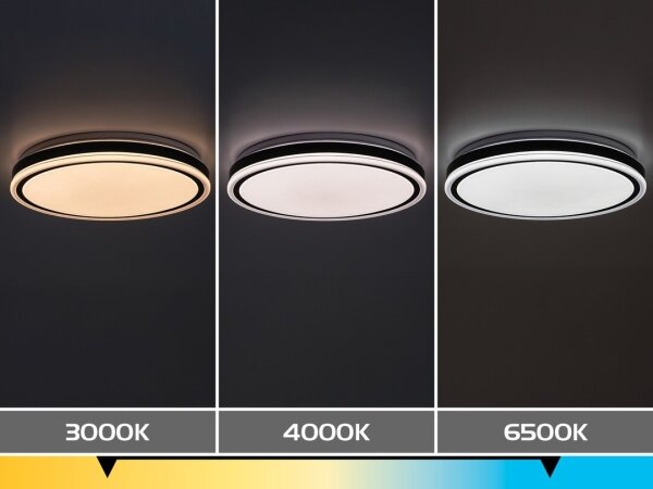 Rabalux 71412 - LED Stm stropní sv CORLET 20W/230V 3000-6500K pr.38,5cm černá+DO