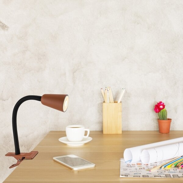 Rabalux 74090 - Stolní lampa s klipem ALDO 1xGU10/7W/230V oranžová