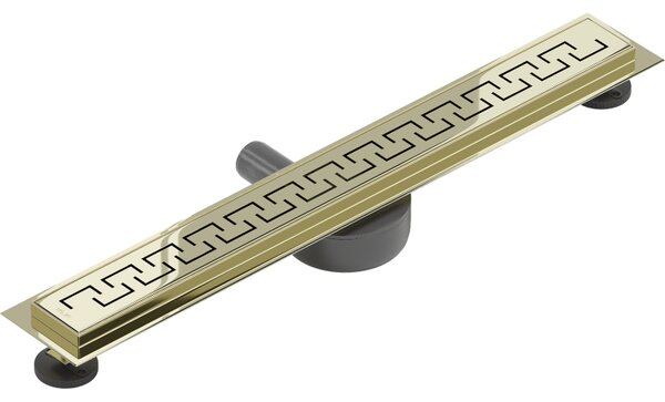 Mexen Flat 360°, nerezový sprchový žlab vzor M15 50 cm, zlatá lesklá, 1524050-40