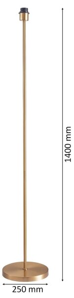 LED Stojací lampa TUNJA 1xE27/20W/230V pr. 38 cm zlatá/hnědá