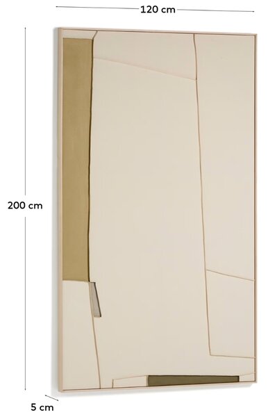 Kave Home Abstraktní obraz Deravia 200 x 120 cm