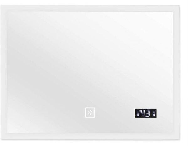 Aquamarin Koupelnové zrcadlo s LED osvětlením, 80 x 60 cm
