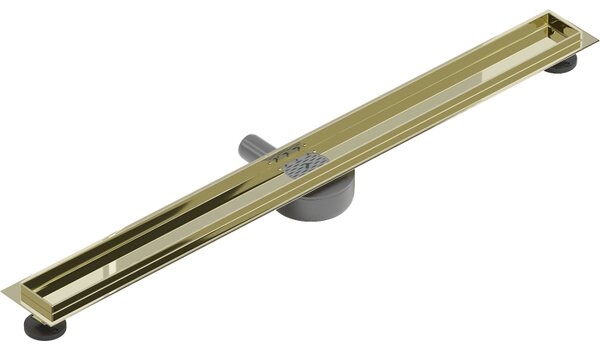 Mexen Flat 360, tělo žlabu s rotačním sifonem 90 cm, zlatá lesklá, 1540090