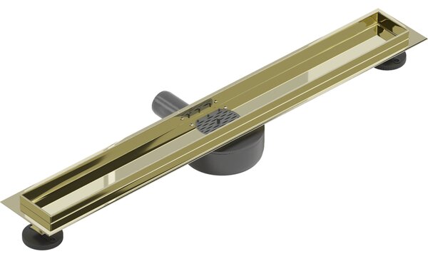 Mexen Flat 360, tělo žlabu s rotačním sifonem 50 cm, zlatá lesklá, 1540050