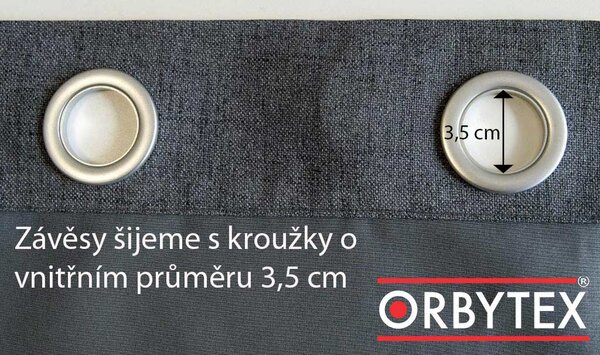 Orbytex Zatemňovací závěs hotový - duha béžová 05 Rozměry: Š/V 145x150 (1ks), Vršek závěsu: ŘASÍCÍ STUHA