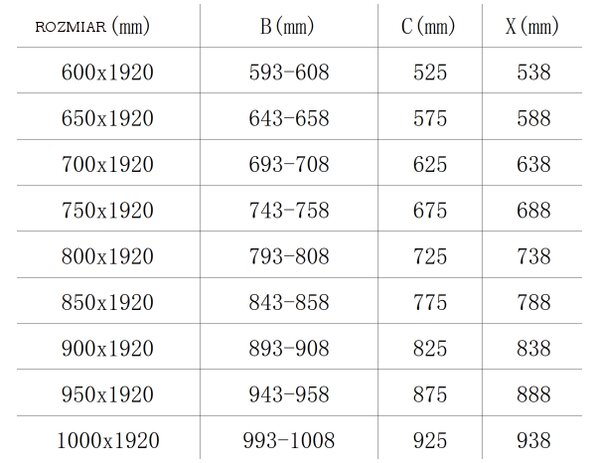 Mexen Pretoria otočné sprchové dveře 60 cm, Průhledné, Chromovaná - 852-060-000-01-00