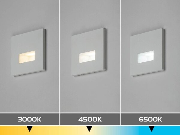 Rabalux 77196 - LED Schodišťové svítidlo LUNCA LED/1W/230V 3000/4500/6500K bílá