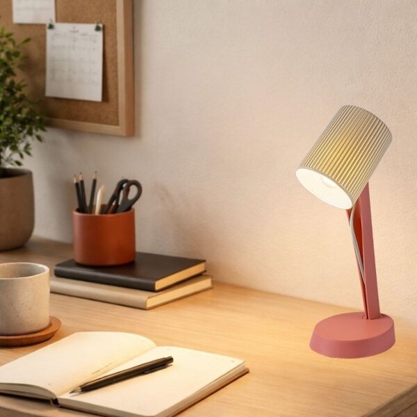 Rabalux 74088 - Stolní lampa SOLVET 1xE14/11W/230V růžová