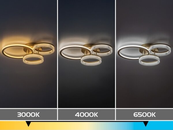 Rabalux 71473 - LED Stm stropní sv RIVONA LED/38W/230V 3000-6500K 58,5x38 cm+DO