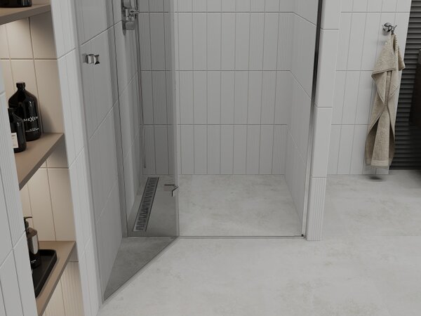 Mexen Roma sprchové dveře otočné 70 cm, transparentní, chrom - 854-070-000-01-00