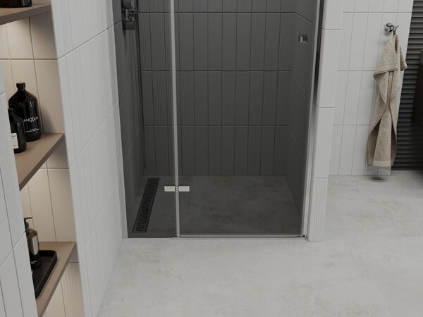 Mexen ROMA sprchové otevírací dveře ke sprchovému koutu 80 cm, šedá, 854-080-000-01-40