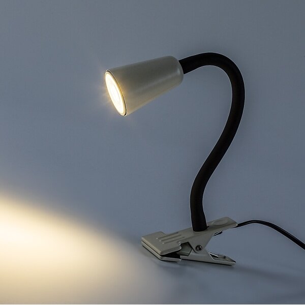 Rabalux 74091 - Stolní lampa s klipem ALDO 1xGU10/7W/230V krémová