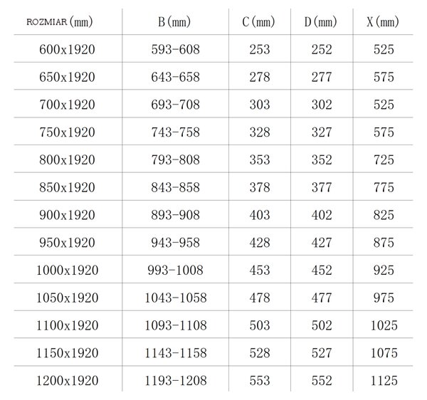 Mexen Lima skládací sprchové dveře 70 cm, Průhledné, Černá - 856-070-000-70-00