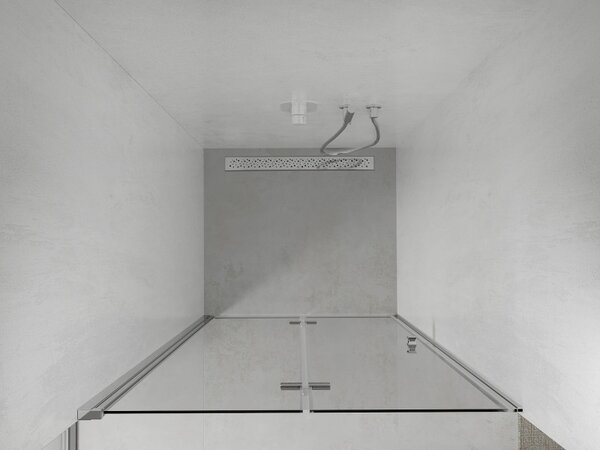 Mexen Lima, skládací sprchové dveře do otvoru 60 x 190 cm, 6mm čiré sklo, chromový profil, 856-060-000-01-00-D
