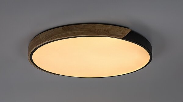 Rabalux 71418 - LED Stropní sv MAPLE2 42W/230V 3000/4000/6500K černá/dub pr.41cm
