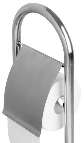 AQUAMARIN Stojanová WC souprava 81 x 22 x 22 cm, stříbrná