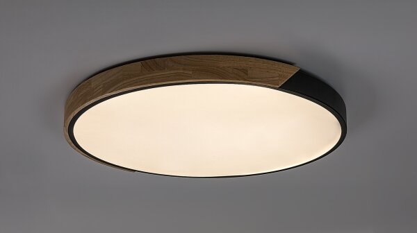 Rabalux 71418 - LED Stropní sv MAPLE2 42W/230V 3000/4000/6500K černá/dub pr.41cm
