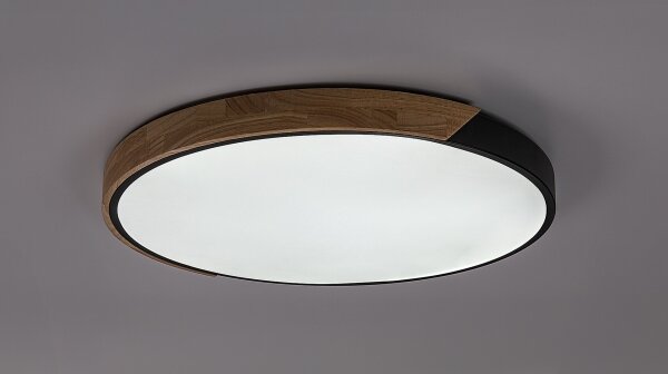 Rabalux 71418 - LED Stropní sv MAPLE2 42W/230V 3000/4000/6500K černá/dub pr.41cm