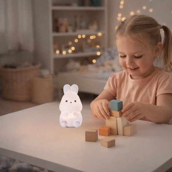 Rabalux 76043 - LED RGB Dotykové noční světlo LIGHTIMALS 0,05W/1xCR2032 králík