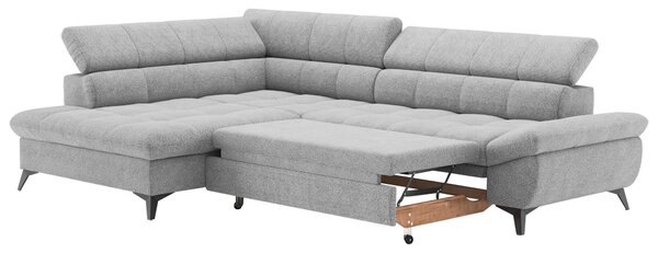 SEDACÍ SOUPRAVA, textil, šedá Welnova - Sedací soupravy
