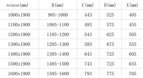 Mexen Omega rozsouvací sprchové dveře 100 cm, Průhledné, Černá - 825-100-000-70-00