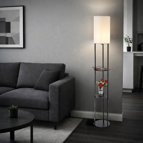 Rabalux 74106 - Stojací lampa BRONN 1xE27/40W/230V černá