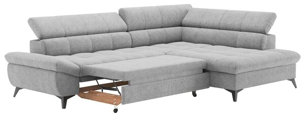 SEDACÍ SOUPRAVA, textil, šedá Welnova - Sedací soupravy