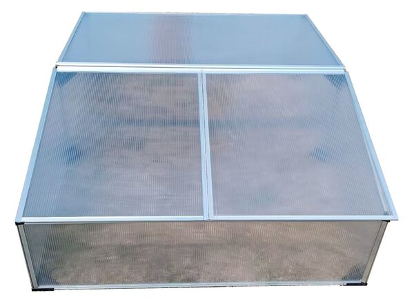 Dvojité pařeniště BestBerg BBGH-120CF / 100 x 120 x 40 cm / stříbrná