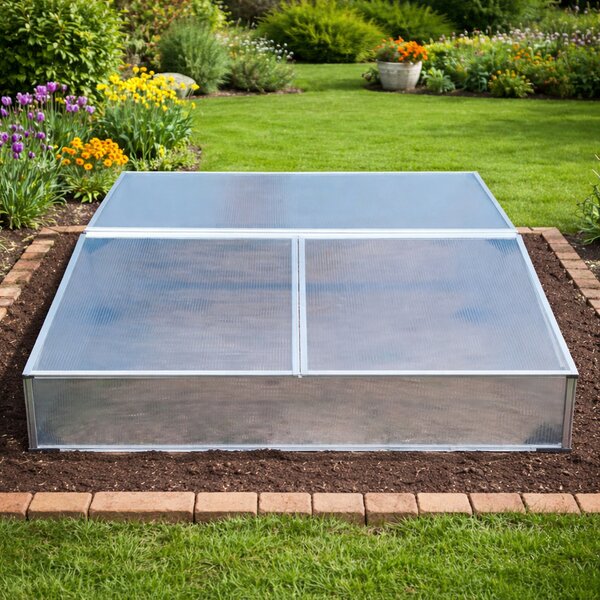 Dvojité pařeniště BestBerg BBGH-120CF / 100 x 120 x 40 cm / stříbrná