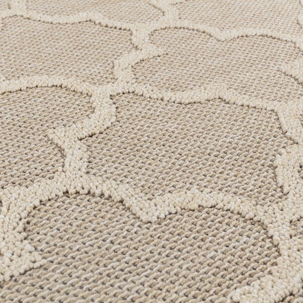 Ayyildiz, Kusový koberec Patara 4951 Beige – na ven i na doma, 80x150, béžová, chodba / předsíň