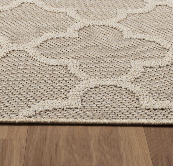 Ayyildiz, Kusový koberec Patara 4951 Beige – na ven i na doma, 80x150, béžová, chodba / předsíň