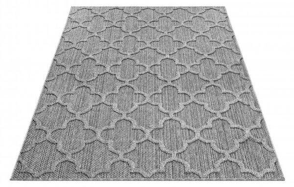 Ayyildiz, Kusový koberec Patara 4951 Grey – na ven i na doma, 80x250, šedá, chodba / předsíň